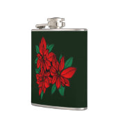 Poinsettias Flask Heupfles (Links)
