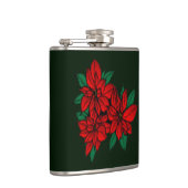 Poinsettias Flask Heupfles (Rechts)