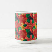 Poinsettias Floral Kerstfeestdag Koffiemok (Center)