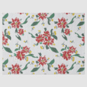 Poinsettias for all Seasons Gift Bag Tissuepapier (Voorkant)