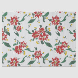 Poinsettias for all Seasons Gift Bag Tissuepapier