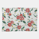 Poinsettias for all seasons kitchen towel theedoek (Horizontaal)