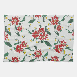 Poinsettias for all seasons kitchen towel theedoek