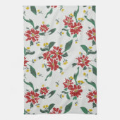 Poinsettias for all seasons kitchen towel theedoek (Verticaal)