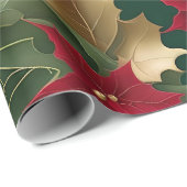 poinsettias galore-inpakpapier cadeaupapier (Rol Hoek)