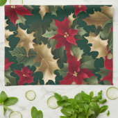 Poinsettias Galore keukendoek Theedoek (Gevouwen)