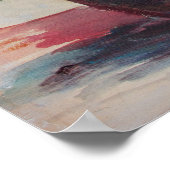 Poinsettias in een bruinvet poster (Hoek)