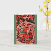 Poinsettias Kaart (Gele Bloem)
