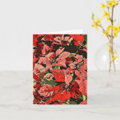 Poinsettias Kaart (Gele Bloem)