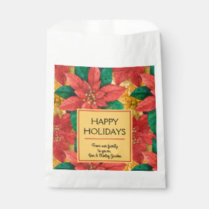 Poinsettias KerstFloral Bedankzakje