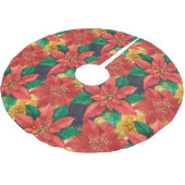 Poinsettias KerstFloral Kerstboom Rok (Gekanteld)