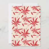  Poinsettias Kerstfoto Verticaal Feestdagenkaart (Achterkant)