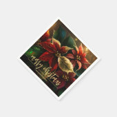 Poinsettias Kerstvakantie Servet (Hoek)