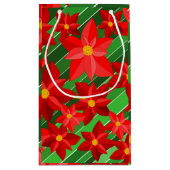 Poinsettias Klein Cadeauzakje (Achterkant)