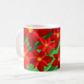 Poinsettias Koffiemok (Voorkant links)