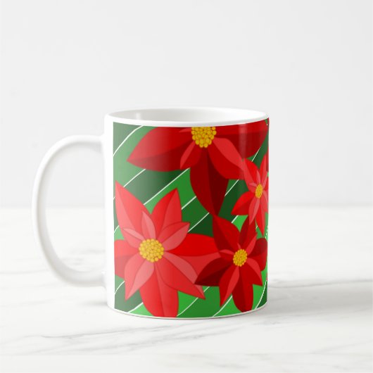 Poinsettias Koffiemok (Links)
