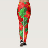 Poinsettias Leggings (Achterkant)