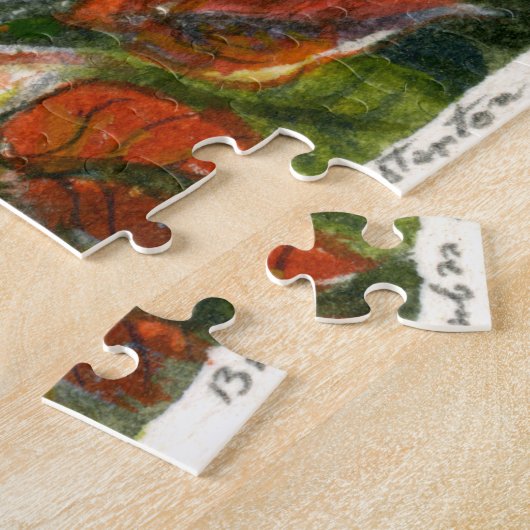 Poinsettias Legpuzzel (Zijkant)