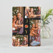 Poinsettias Modern 4 Foto's Koudkerst (Staand voorkant)