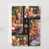 Poinsettias Modern 4 Foto's Koudkerst (Voorkant)