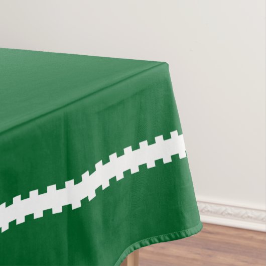 Poinsettias on Green Holiday Tablecloth Tafelkleed (Voorbeeld)