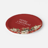 Poinsettias Papieren Bordje (Gekanteld)