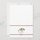 Poinsettias Photo Holiday Kaart (Achterkant)