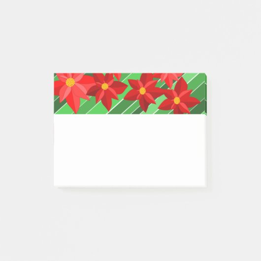 Poinsettias Post-it® Notes (Voorkant)