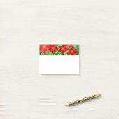 Poinsettias Post-it® Notes (Op bureau)