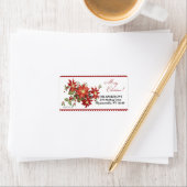  Poinsettias Return Address Label (Insitu)