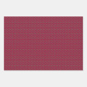 Poinsettias, Stipples, Birdies -  Inpakpapier Vel (Voorkant 2)