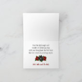 Poinsettias Vakantie Kaart (Binnen)