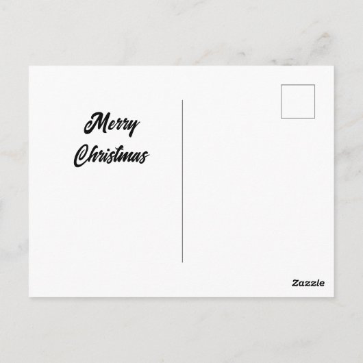 Poinsettias Winter Shelter Briefkaart (Achterkant)