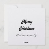 Poinsettias Winter Shelter Feestdagenkaart (Achterkant)