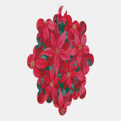 Poinsettias Winter Shelter Ornament Kaart (Rechts)