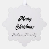 Poinsettias Winter Shelter Ornament Kaart (Achterkant)