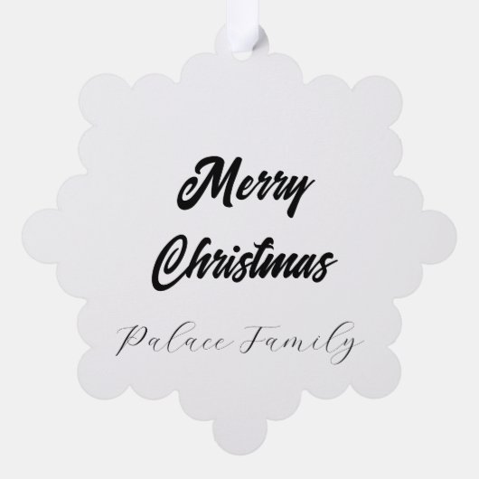 Poinsettias Winter Shelter Ornament Kaart (Achterkant)