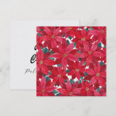 Poinsettia's wintershelter  feestdagenkaart (Voorkant / Achterkant)