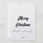 Poinsettia's Winterverblijf  Feestdagenkaart (Achterkant)