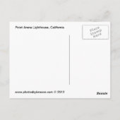 Point Arena Lighthouse, Californië Briefkaart (Achterkant)