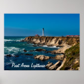 Point Arena Lighthouse Schilderachtig Poster (Voorkant)