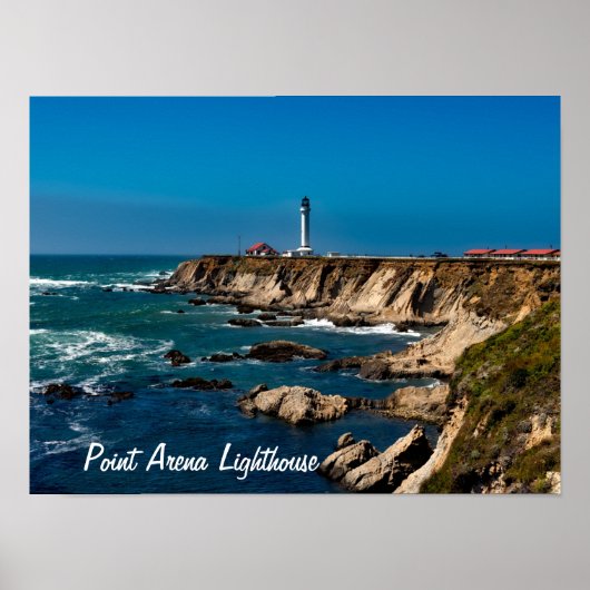 Point Arena Lighthouse Schilderachtig Poster (Voorkant)