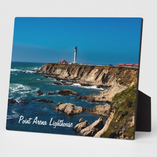 Point Arena Lighthouse Schilderachtig Tabletop Pla Fotoplaat (Zijkant)