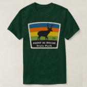Point au Roche State Park New York Roaming Herten T-shirt (Design voorkant)