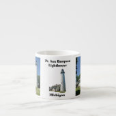 Point Aux Barques Lighthouse espressokop Espresso Kop (Voorkant)
