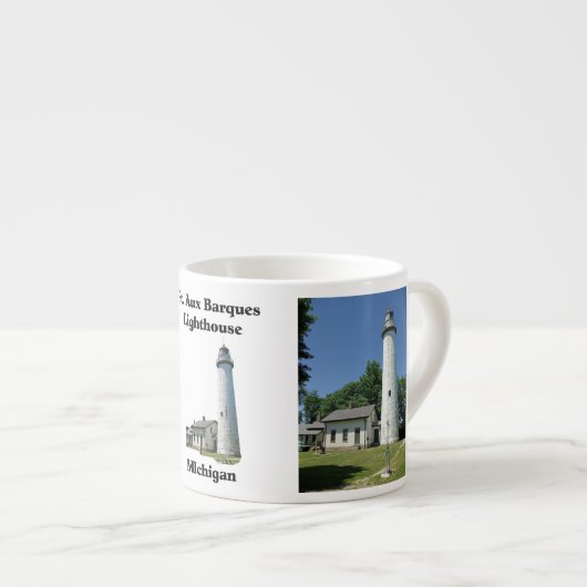 Point Aux Barques Lighthouse espressokop Espresso Kop (Voorkant rechts)