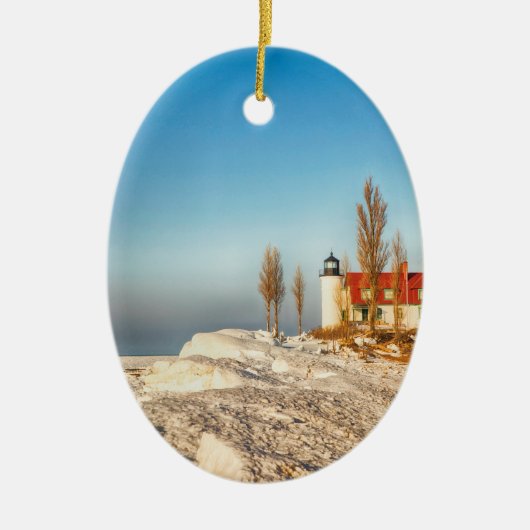 Point-bèta Keramisch Ornament (Voorkant)
