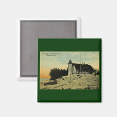 Point Betsey Vuurtoren bij Frankfort Michigan Magneet (Voorkant / Achterkant)