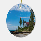 Point Betsie Light Keramisch Ornament (Links)