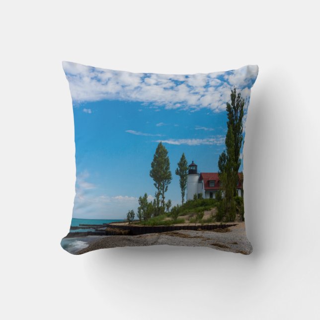 Point Betsie Light Kussen (Voorkant)